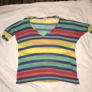 Splendid dolman short sleeve v neck t shirt